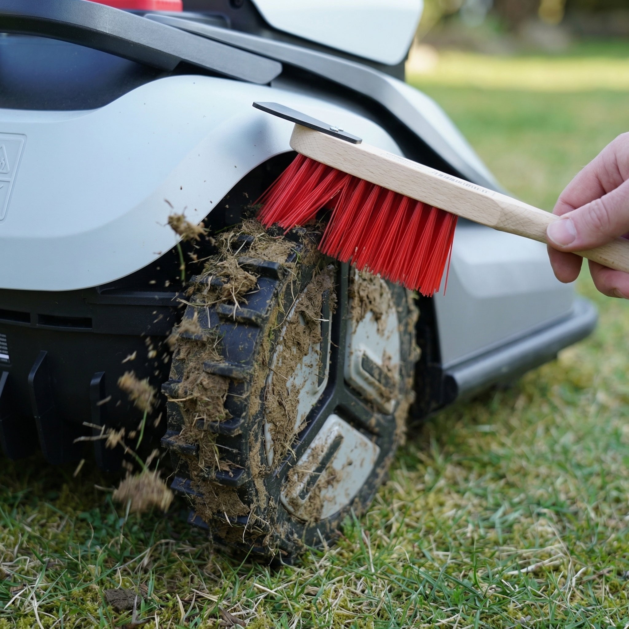 Reinigungsbürste mit Schaber für groben Schmutz